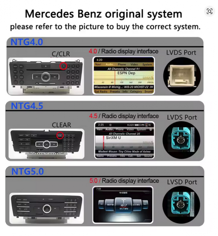 8,8 Zoll Für Mercedes W204 NTG4.5 Android 14 Touchscreen GPS Navi mit CarPlay & Android Auto - Kopie – Ansicht 3